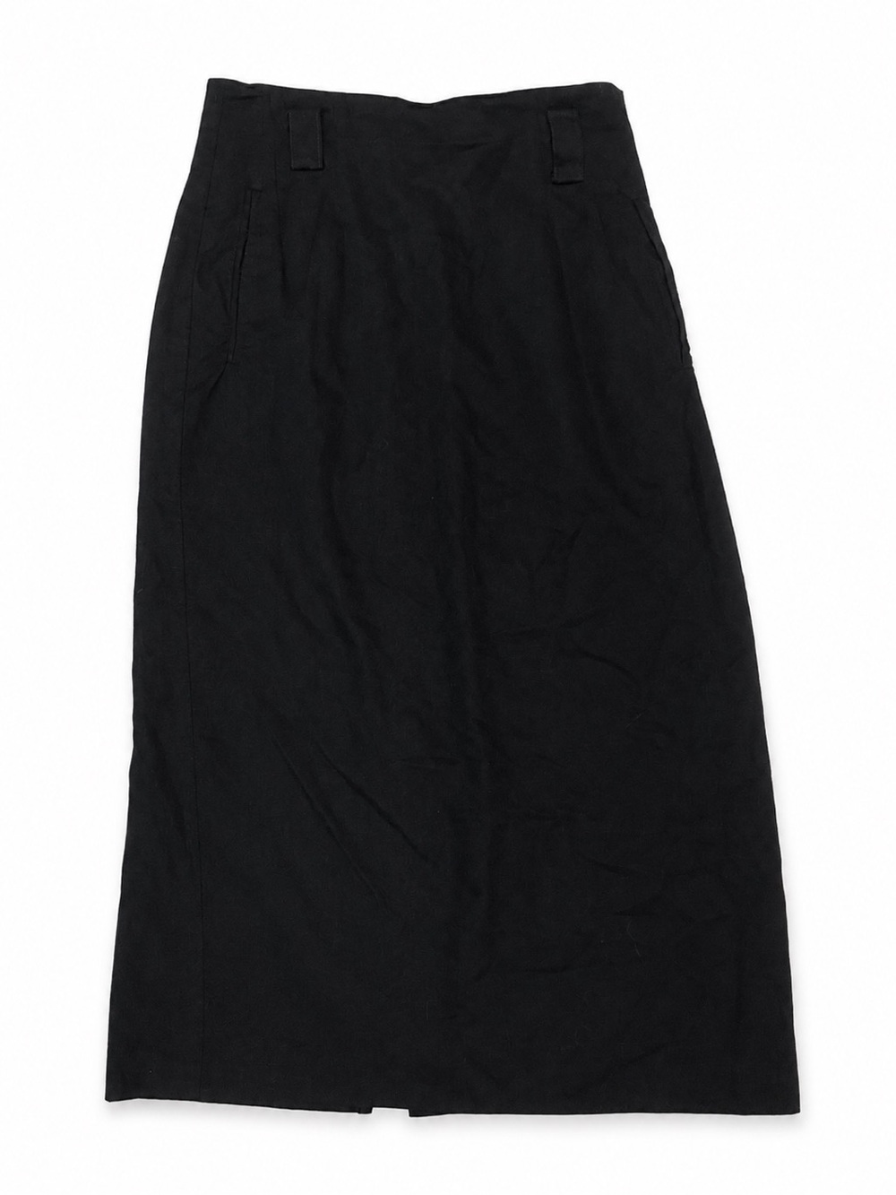 Vintage Michelle Stuart Black Midi Pencil Skirt Size 4